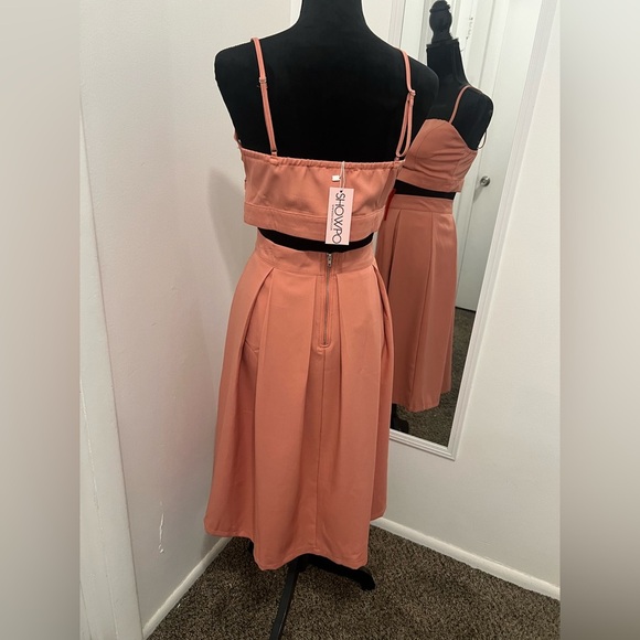 Showpo Coral A-Line Skirt Set - Picture 5 of 13